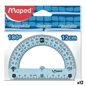 Semicírculo Maped Geometric 180º Conjunto Plástico (12 Unidades) de Maped, Esquadros e transportadores de ângulos - Ref: S842...