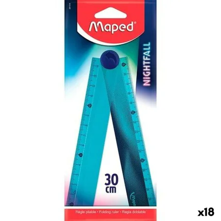 Régua Maped Nightfall Azul Plástico 30 cm 18 Unidades de Maped, Réguas e esquadros - Ref: S8424918, Preço: 22,63 €, Desconto: %