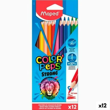 Lápices de colores Maped Color' Peps Strong Multicolor 12 Piezas (12 Unidades) de Maped, Materiales de dibujo - Ref: S8424958...