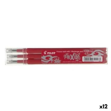 Conjunto de recargas Pilot Frixion 0,7 Caneta 3 Peças Vermelho (12 Unidades) de Pilot, Recargas para canetas - Ref: S8425100,...