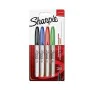 Ensemble de Marqueurs Sharpie Multicouleur 4 Pièces (3 Unités) de Sharpie, Marqueurs indélébiles & Stylos-marqueurs - Réf : S...