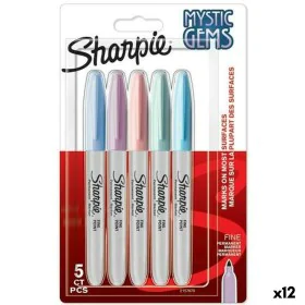 Set of Felt Tip Pens Sharpie Mystic Gems Multicolour 5 Pieces (12 Units) by Sharpie, Permanent Markers & Marker Pens - Ref: S...