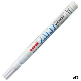 Marqueur permanent Uni-Ball PX-20 Blanc (12 Unités) de Uni-Ball, Marqueurs indélébiles & Stylos-marqueurs - Réf : S8425237, P...