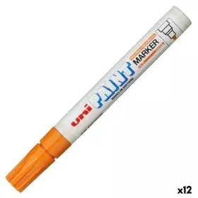 Marqueur permanent Uni-Ball PX-20 Orange (12 Unités) de Uni-Ball, Marqueurs indélébiles & Stylos-marqueurs - Réf : S8425239, ...