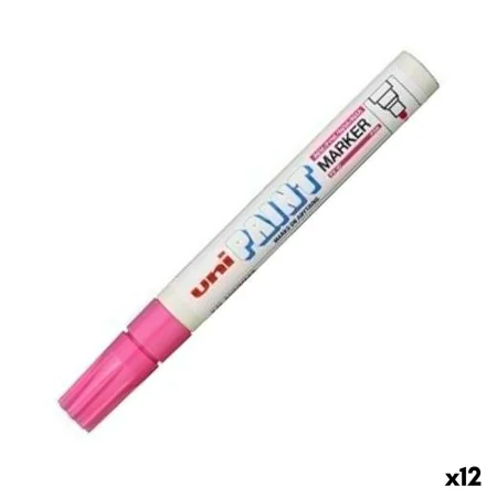 Rotulador permanente Uni-Ball PX-20 Rosa (12 Unidades) de Uni-Ball, Rotuladores permanentes - Ref: S8425245, Precio: 40,33 €,...