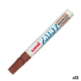 Marqueur permanent Uni-Ball PX-20 Marron (12 Unités) de Uni-Ball, Marqueurs indélébiles & Stylos-marqueurs - Réf : S8425247, ...