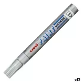 Marcatore permanente Uni-Ball PX-20 Argentato 2,8 mm (12 Unità) di Uni-Ball, Pennarelli indelebili e marcatori - Rif: S842525...