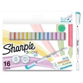 Conjunto de Canetas de Feltro Sharpie S-Note Duo Duplo 16 Peças de Sharpie, Marcadores de ponta fina - Ref: S8425316, Preço: ...