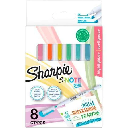 Ensemble de Marqueurs Sharpie S-NOTE DUO Multicouleur de Sharpie, Stylos feutre - Réf : S8425317, Prix : 8,18 €, Remise : %