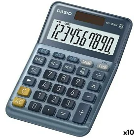 Calculatrice Casio MS-100EM Bleu (10 Unités) de Casio, Calculatrices de bureau - Réf : S8425370, Prix : 150,73 €, Remise : %