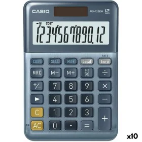 Calcolatrice Casio MS-100EM Azzurro (10 Unità) di Casio, Semplici - Rif: S8425371, Prezzo: 165,82 €, Sconto: %