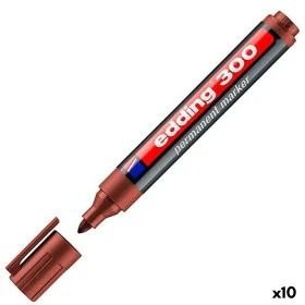 Permanent marker Edding 300 Brown (10 Units) by Edding, Permanent Markers & Marker Pens - Ref: S8425387, Price: 12,22 €, Disc...