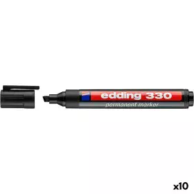 Marqueur permanent Edding 330 Noir (10 Unités) de Edding, Marqueurs indélébiles & Stylos-marqueurs - Réf : S8425389, Prix : 1...