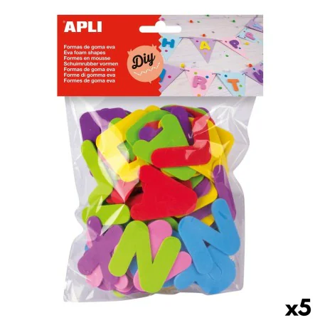 Buchstaben Apli Gelb Bunt 5 cm (5 Stück) von Apli, Verzierungen - Ref: S8425429, Preis: 15,71 €, Rabatt: %