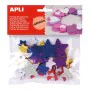 Materials for Handicrafts Apli Star Multicolour (5 Units) by Apli, Adhesive labels and stickers - Ref: S8425437, Price: 15,71...