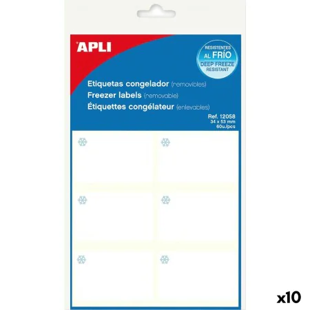 Labels Apli White Freezer 10 Sheets 34 x 53 mm (10 Units) by Apli, Adhesive labels and stickers - Ref: S8425439, Price: 25,30...