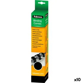 Spirali Fellowes 100 Pezzi Rilegatura Nero PVC (Ø 10 mm) (10 Unità) di Fellowes, Pettini per rilegatrici - Rif: S8425608, Pre...