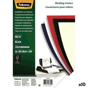 Capas de encadernação Fellowes Delta 100 Peças Preto A4 Cartão (10 Unidades) de Fellowes, Capas de encadernação - Ref: S84256...