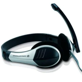 Casques avec Microphone Conceptronic Allround Stereo Headset Noir Argenté de Conceptronic, Écouteurs avec microphones - Réf :...