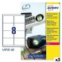 Printer Labels Avery L4515 White 20 Sheets 99,1 x 67,7 mm (5 Units) by Avery, Adhesive labels and stickers - Ref: S8426143, P...