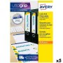 Printer Labels Avery L4761 White 25 Sheets 192 x 61 mm (5 Units) by Avery, Adhesive labels and stickers - Ref: S8426147, Pric...