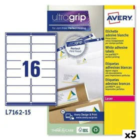 Etichette per Stampante Avery L7162 Bianco 15 Fogli 99,1 x 33,9 mm (5 Unità) di Avery, Etichette adesive e adesivi - Rif: S84...