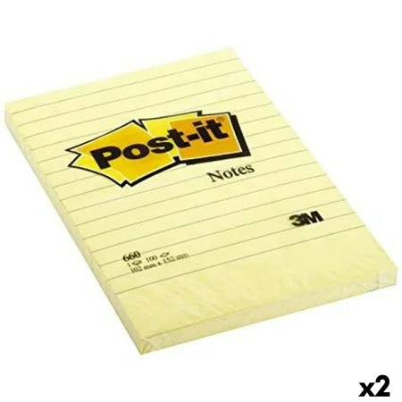 Notes Adhésives Post-it XL 15,2 x 10,2 cm Jaune (2 Unités) de Post-it, Feuillets autocollants - Réf : S8426212, Prix : 46,05 ...