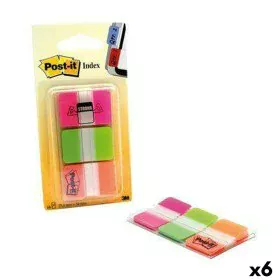 Ensemble de Notes Adhésives Post-it Index Multicouleur 25 x 38 mm (6 Unités) de Post-it, Languettes adhésives - Réf : S842622...