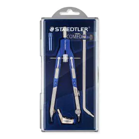 Compás Staedtler Mars comfort 552 Azul Plateado de Staedtler, Matemáticas - Ref: S8426305, Precio: 30,61 €, Descuento: %