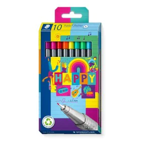 Ensemble de Marqueurs Staedtler Triplus Fineliner 334 10 Pièces Multicouleur de Staedtler, Stylos feutre - Réf : S8426358, Pr...