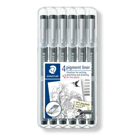 Conjunto de Canetas de Feltro Staedtler Pigment Liner 308 Multicolor de Staedtler, Marcadores de ponta fina - Ref: S8426361, ...