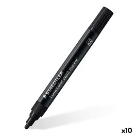 Rotulador permanente Staedtler Lumocolor Negro (10 Unidades) de Staedtler, Rotuladores permanentes - Ref: S8426384, Precio: 3...