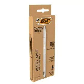 Penna a inchiostro liquido Bic Cristal Renew Argentato 0,32 mm di Bic, Penne roller a inchiostro liquido - Rif: S8426454, Pre...