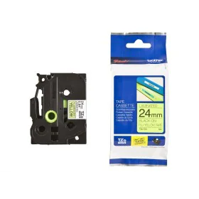 Ruban Laminé pour Etiqueteuses Brother TZe-C51 Gris Noir/Jaune 24 mm de Brother, Étiquettes adhésives et autocollants - Réf :...