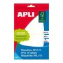 Labels Apli 10 120 Pieces White 10 Sheets 36 x 40 mm (10 Units) by Apli, Adhesive labels and stickers - Ref: S8426478, Price:...