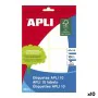 Adhesive labels Apli White 10 Sheets 50 x 70 mm (10 Units) by Apli, Adhesive labels and stickers - Ref: S8426481, Price: 13,0...