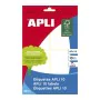 Adhesive labels Apli White 10 Sheets 50 x 70 mm (10 Units) by Apli, Adhesive labels and stickers - Ref: S8426481, Price: 13,0...