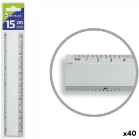 Règle Bismark Argenté Aluminium 15 cm (40 Unités) de Bismark, Règles - Réf : S8426589, Prix : 29,39 €, Remise : %