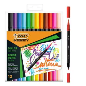 Set of Felt Tip Pens Bic Intensity 12 Pieces Multicolour by Bic, Fineliners - Ref: S8426654, Price: 15,04 €, Discount: %