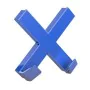 Aimant Novus MEGA Magnet CROSS XL Bleu Croix 9 x 9 cm de Novus, Aimants - Réf : S8426725, Prix : 6,68 €, Remise : %