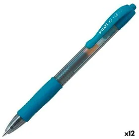 Bolígrafo de gel Pilot G-2 Azul Turquesa 0,4 mm (12 Unidades) de Pilot, Bolígrafos de tinta gel - Ref: S8426799, Precio: 20,7...