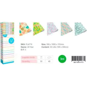 Papier-cadeau Europrice Multicouleur Rouleau 1 x 3 m (50 Unités) de Europrice, Papier cadeau - Réf : S8427169, Prix : 61,77 €...