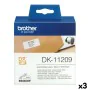 Etiquettes pour Imprimante Brother DK-11209 Noir/Blanc 62 x 29 mm (3 Unités) de Brother, Étiquettes adhésives et autocollants...