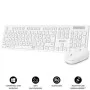 Teclado y Ratón Inalámbrico Subblim SUBKBC-CSSW11 Blanco Qwerty Español de Subblim, Packs de teclado y ratón - Ref: M0313600,...