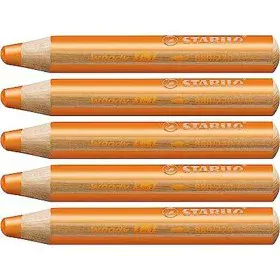 Matite colorate Stabilo Woody Arancio 3 in 1 (5 Unità) di Stabilo, Materiali da disegno - Rif: S8427705, Prezzo: 9,11 €, Scon...