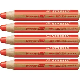 Crayons de couleur Stabilo Woody 3-en-1 (5 Unités) de Stabilo, Matériel de dessin - Réf : S8427706, Prix : 9,11 €, Remise : %