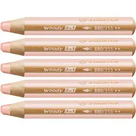 Crayons de couleur Stabilo Woody Abricot 3-en-1 (5 Unités) de Stabilo, Matériel de dessin - Réf : S8427708, Prix : 9,11 €, Re...