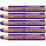 Colouring pencils Stabilo Woody Violet 3-in-1 (5 Units) by Stabilo, Drawing materials - Ref: S8427710, Price: 8,20 €, Discoun...