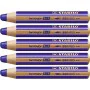 Colouring pencils Stabilo Woody Navy Blue 3-in-1 (5 Units) by Stabilo, Drawing materials - Ref: S8427711, Price: 9,11 €, Disc...