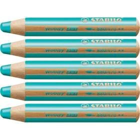 Crayons de couleur Stabilo Woody Turquoise 3-en-1 (5 Unités) de Stabilo, Matériel de dessin - Réf : S8427713, Prix : 9,11 €, ...